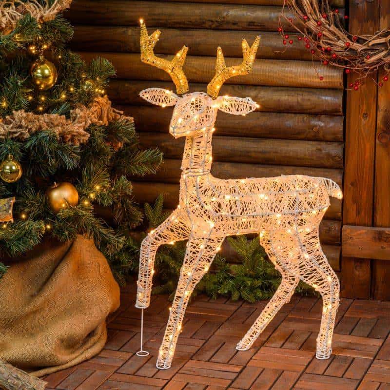 Jeune Renne lumineux 3D H85cm 160 LED